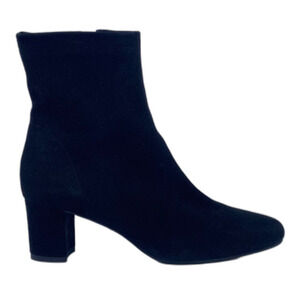 Aquatalia Britney Suede Ankle Boots in Black Suede